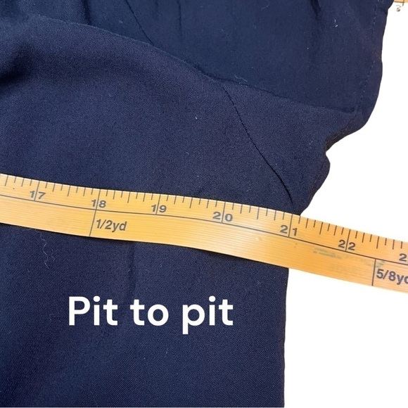 Faded Glory Peasant Short Sleeve Blouse with Shirring and Embroidery - Picture 8 of 12